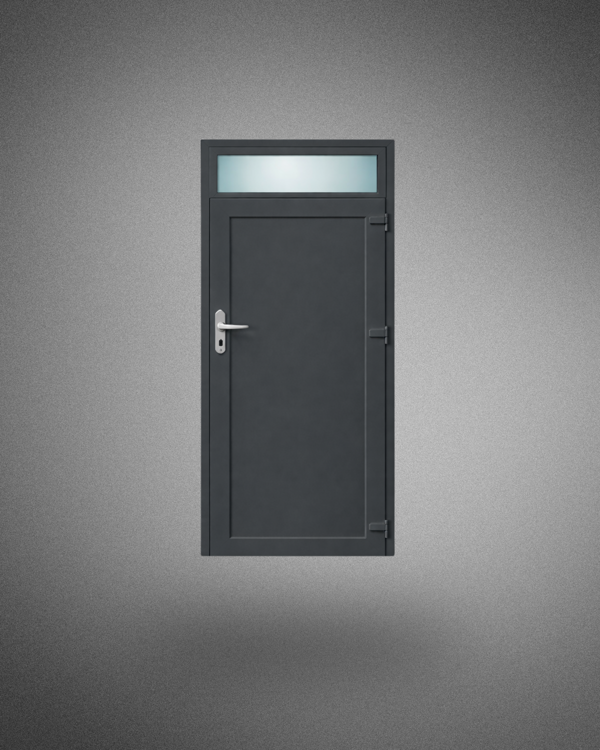 Porte de service avec imposte vitrée - poignée gauche – 2050×800 mm