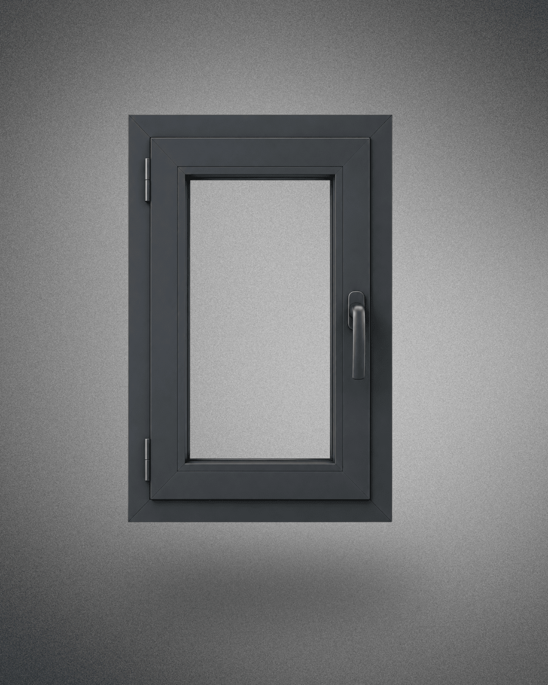 Fenêtre 1 vantail – poignée droite – 600×400 mm – gris anthracite - PEM - Fenêtre PVC