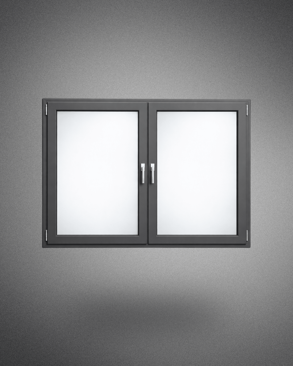 Fenêtre 2 vantaux – 1250×1000 mm – gris anthracite - PEM - Fenêtre PVC