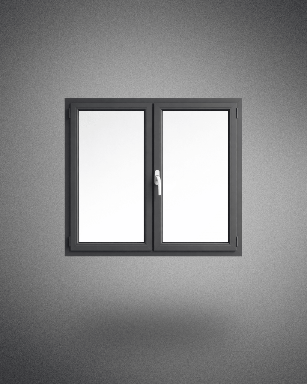 Fenêtre 2 vantaux - volet roulant - 1250×1200 mm - PEM - Fenêtre PVC
