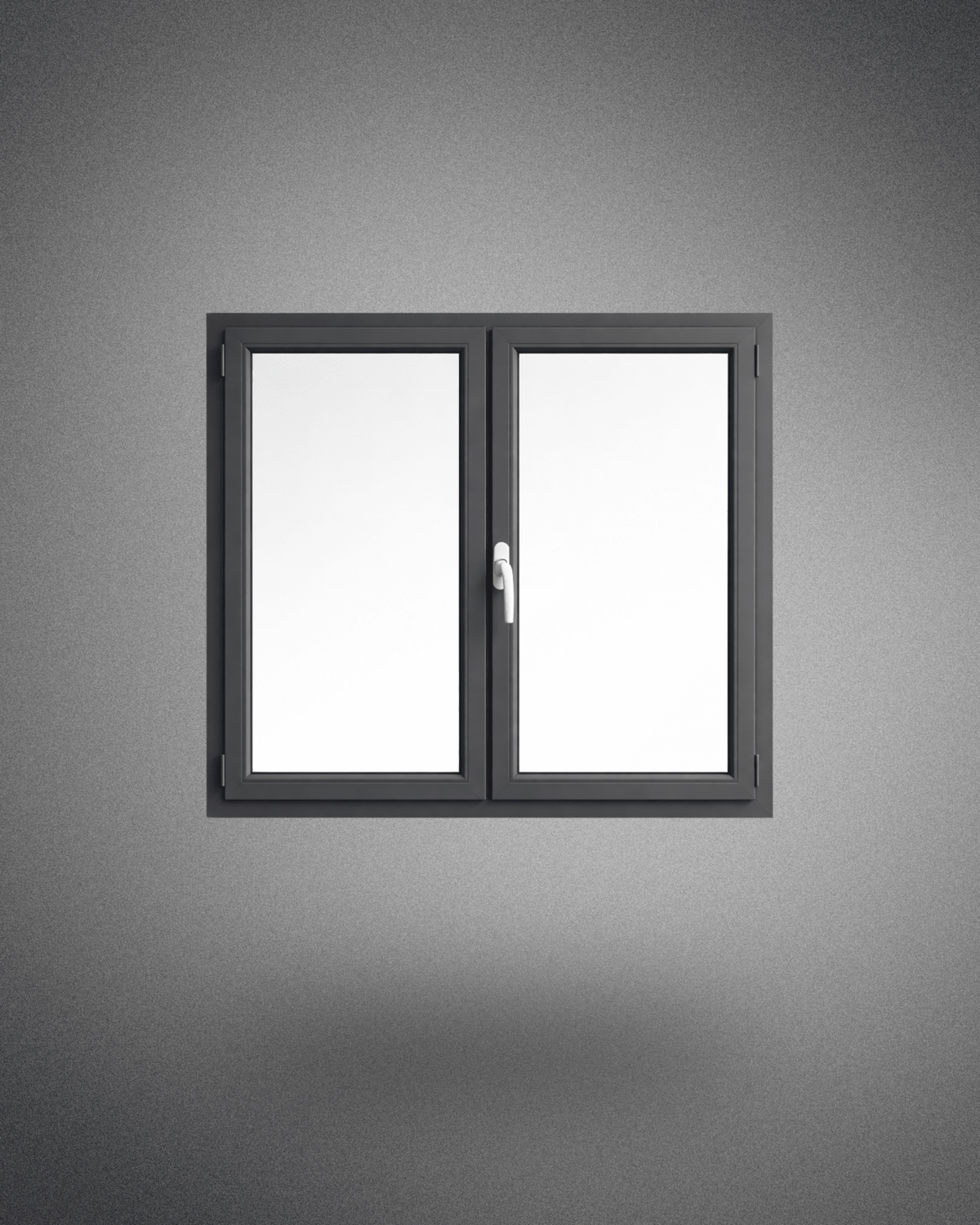Fenêtre 2 vantaux - volet roulant - 1250×1200 mm - PEM - Fenêtre PVC