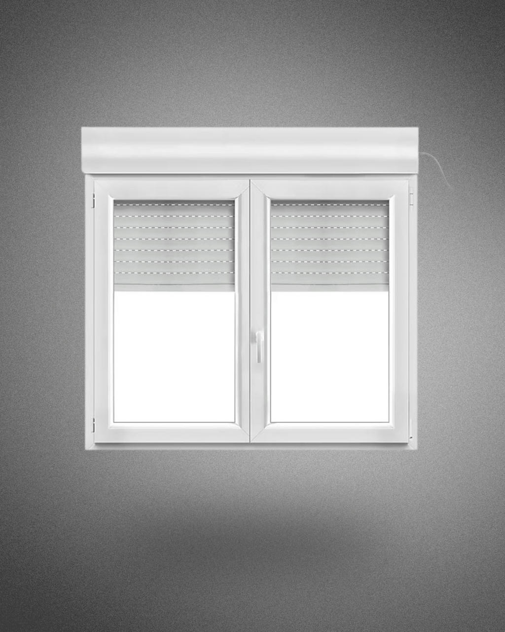Fenêtre oscillo battante 2 vantaux avec volets – 1250×1000 mm - PEM - Fenêtre PVC