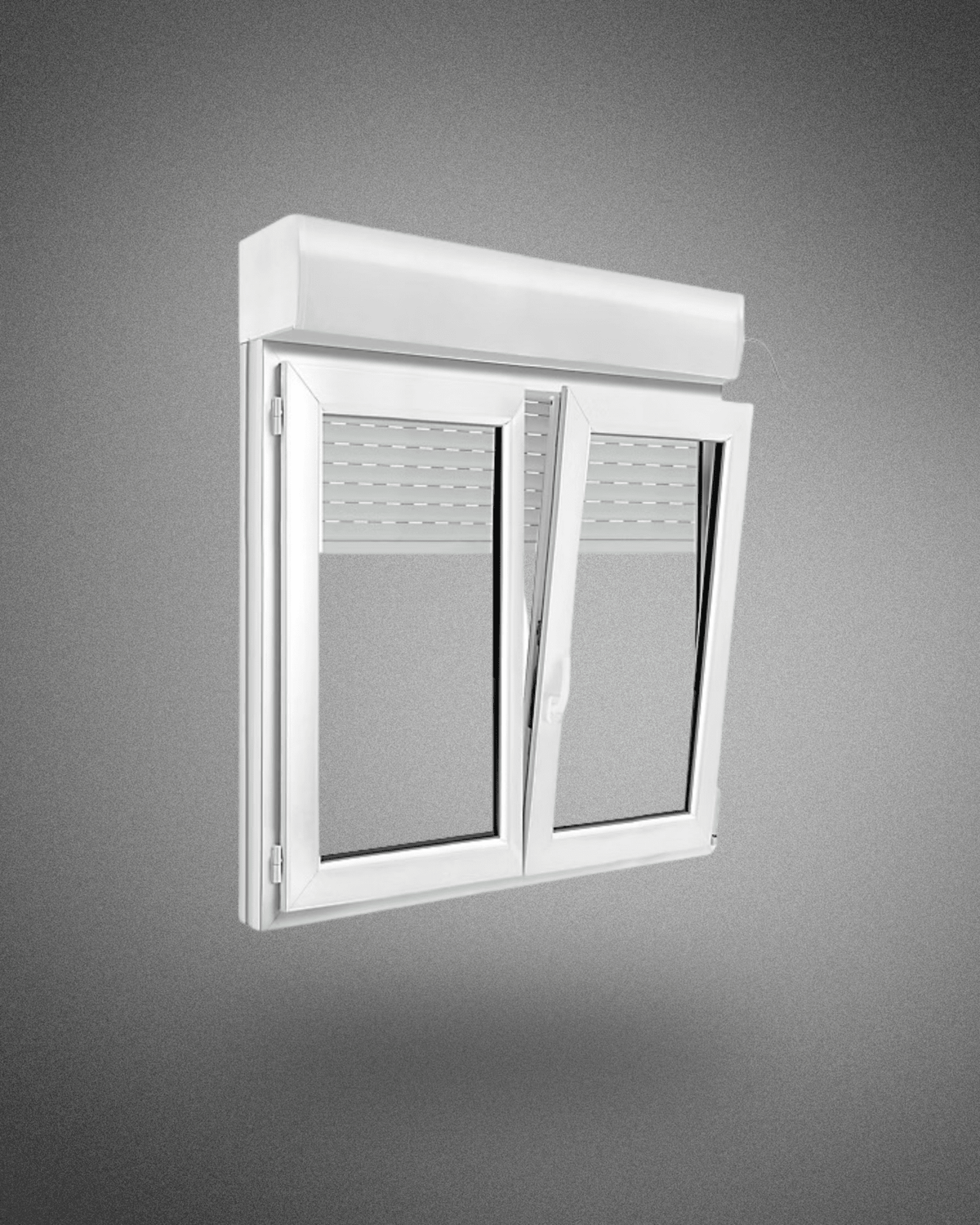 Fenêtre oscillo battante 2 vantaux avec volets – 1250×1000 mm - PEM - Fenêtre PVC