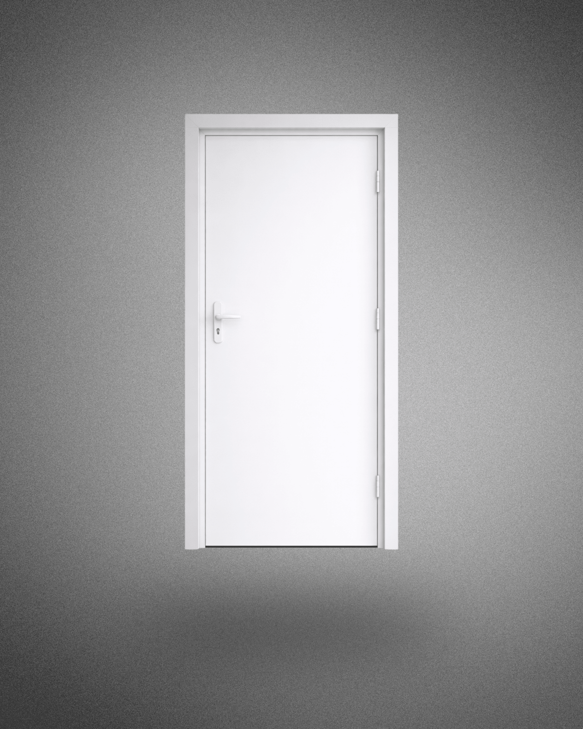 Porte de service – poignée droite – 2050×800 mm - PEM - Porte de service PVC