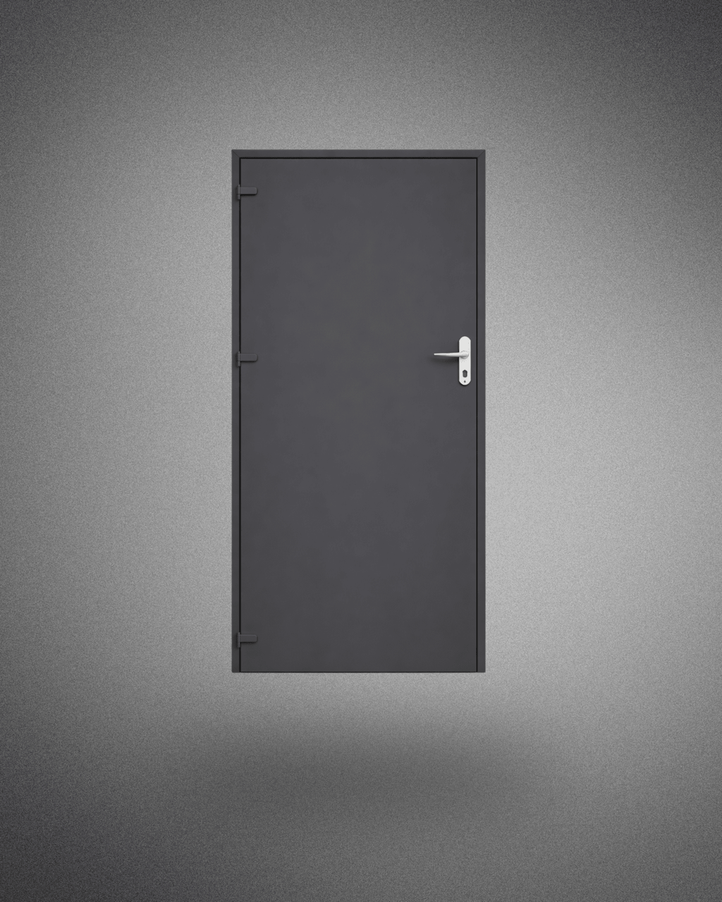 Porte de service – poignée droite – 2150×900 mm - PEM - Porte de service PVC