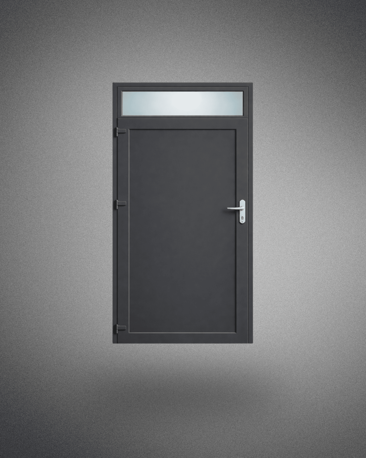 Porte de service – poignée droite – 2150×900 mm – gris anthracite - PEM - Porte de service PVC