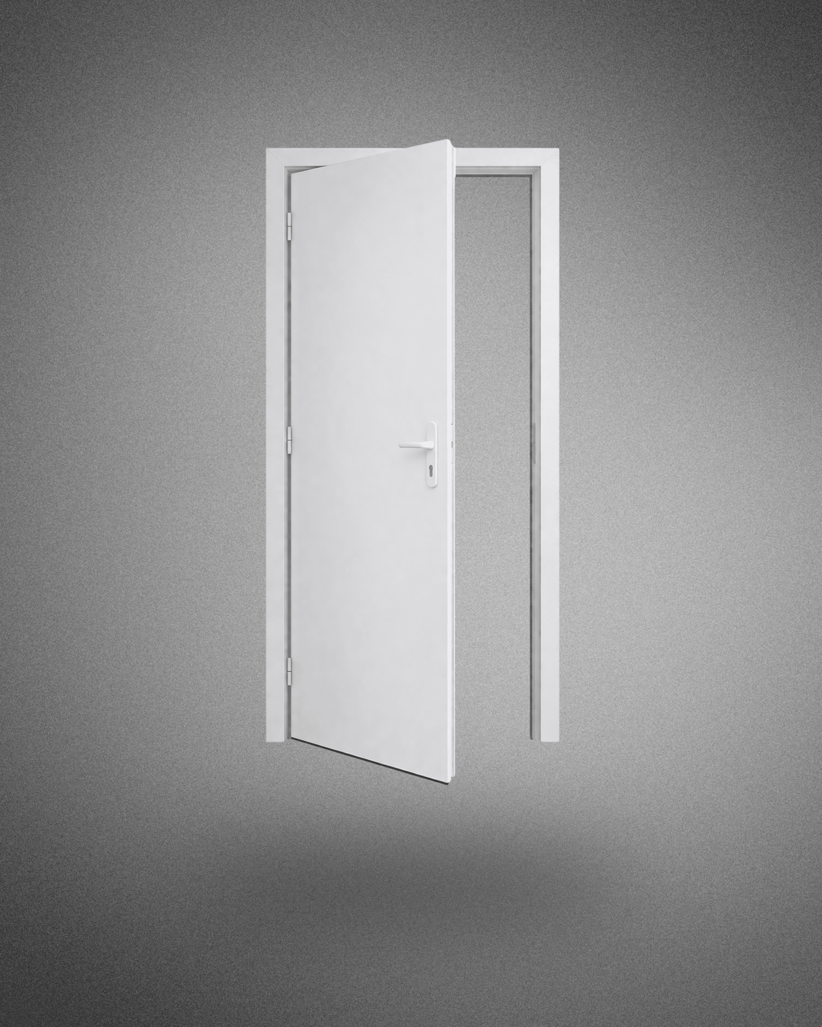 Porte de service – poignée gauche – 2050×800 mm - PEM - Porte de service PVC