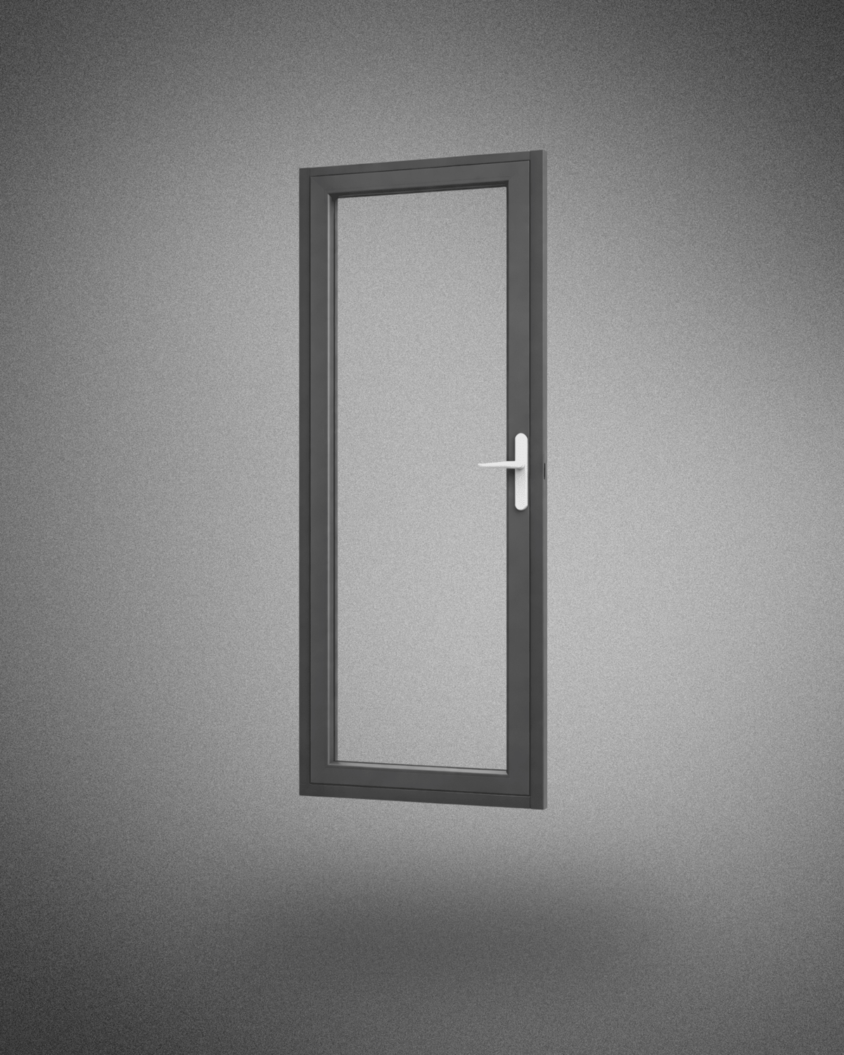 Porte - fenêtre 1 vantail – poignée droite – 2150×800 mm – gris anthracite - PEM - Porte - fenêtre PVC