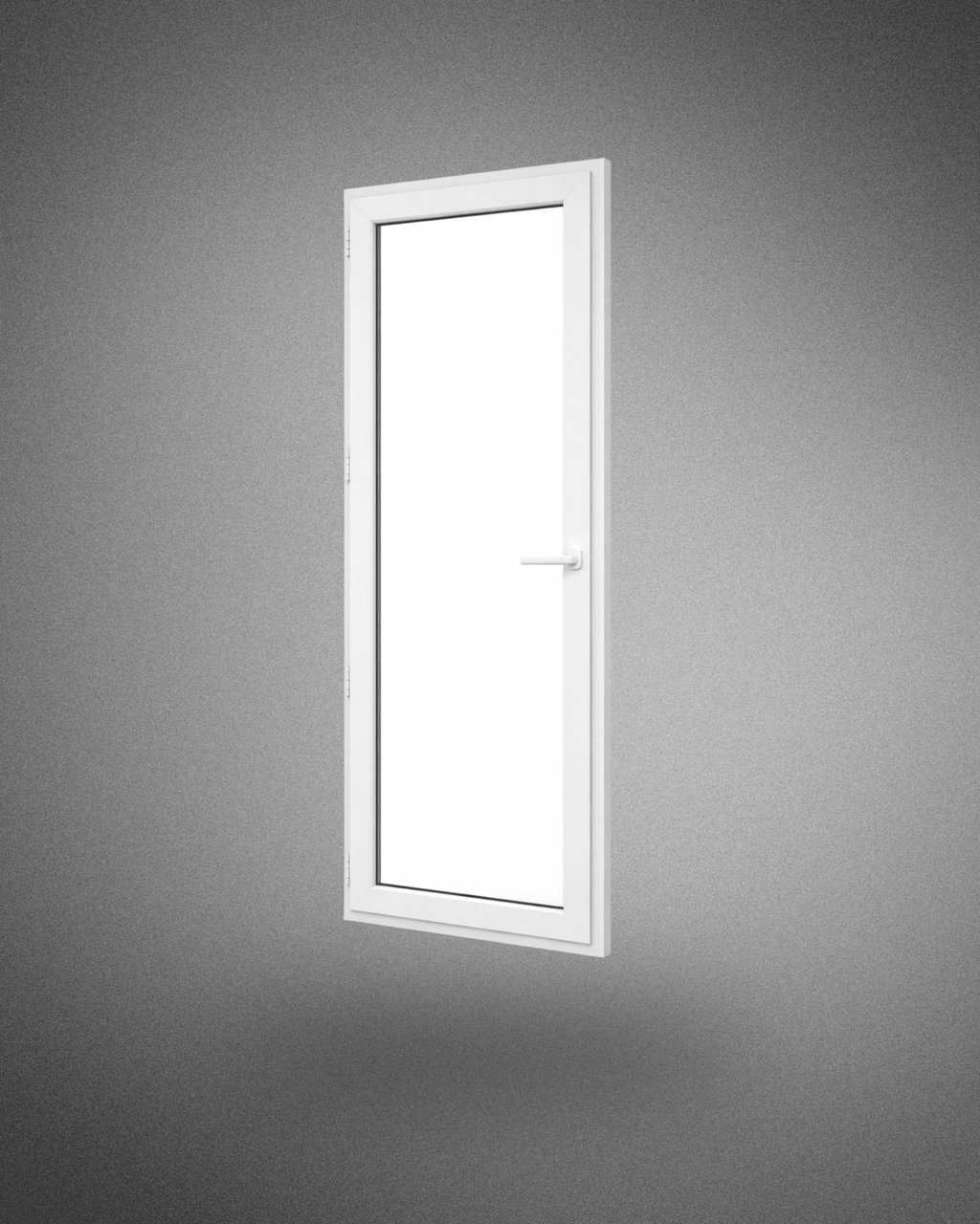 Porte - fenêtre – poignée droite – 2150×800 mm - PEM - Porte - fenêtre PVC